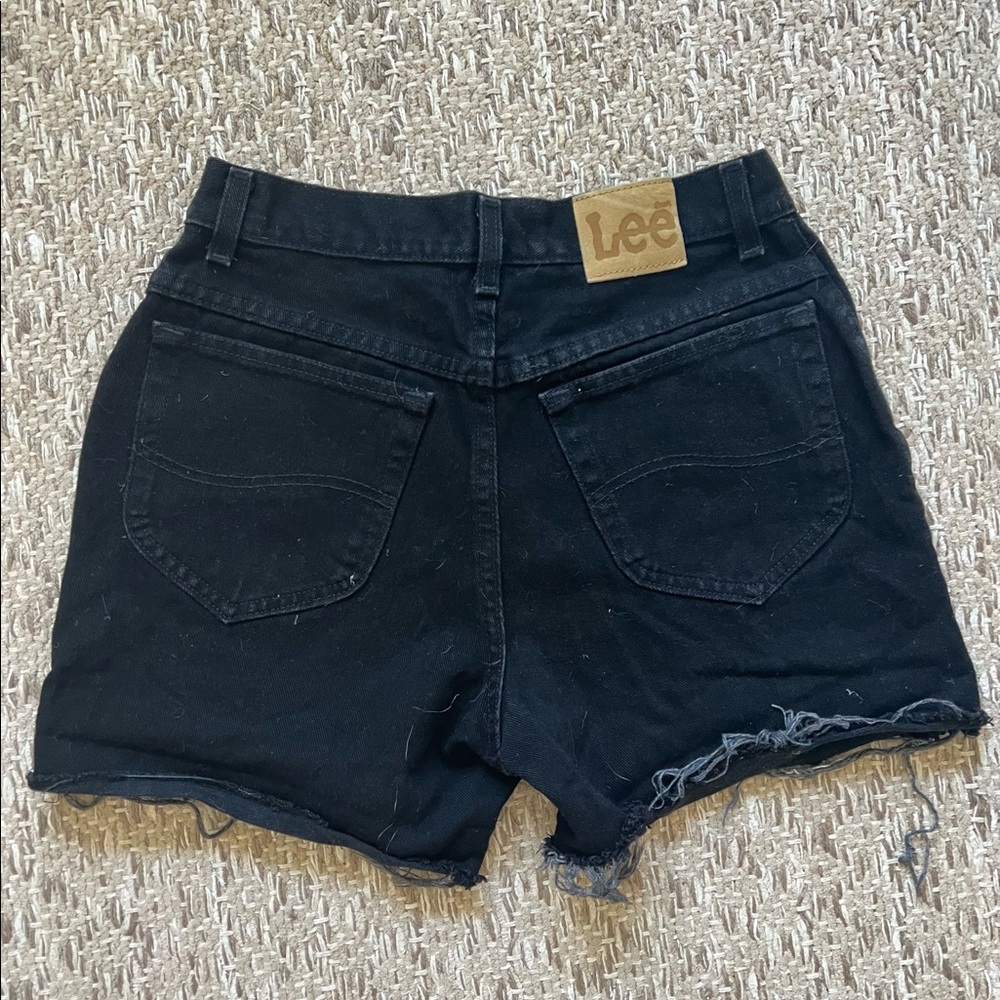 Lee cut off black denim shorts - fits like size 6